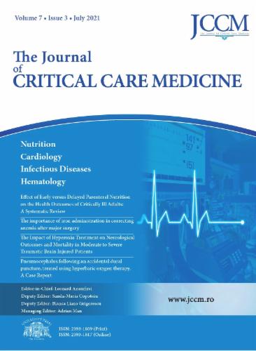 The Journal Of Critical Care Medicine